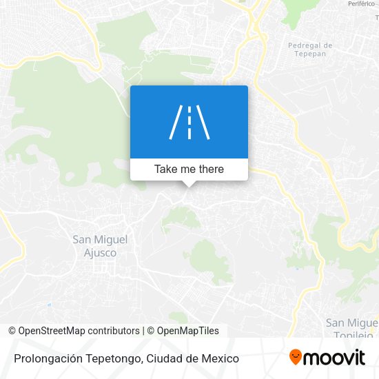 Prolongación Tepetongo map