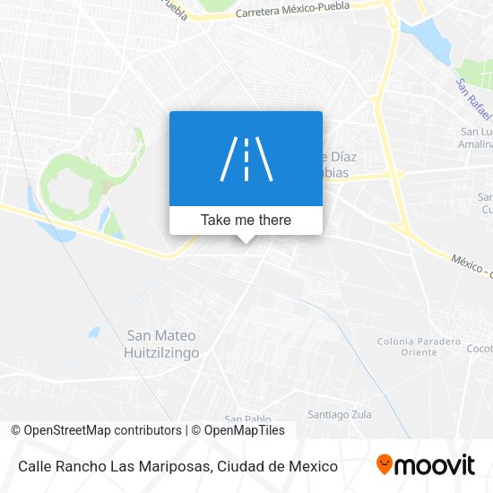 Mapa de Calle Rancho Las Mariposas