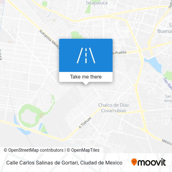 Calle Carlos Salinas de Gortari map