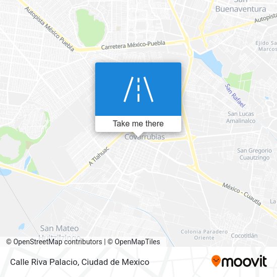 Mapa de Calle Riva Palacio