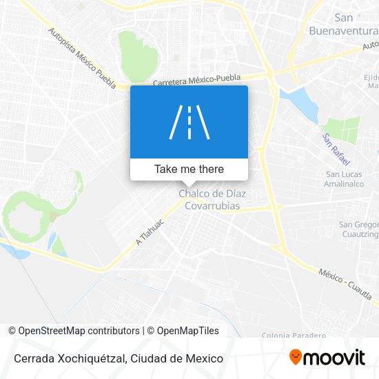 Cerrada Xochiquétzal map