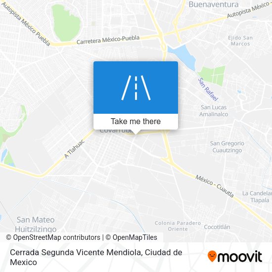 Cerrada Segunda Vicente Mendiola map