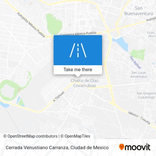 Cerrada Venustiano Carranza map