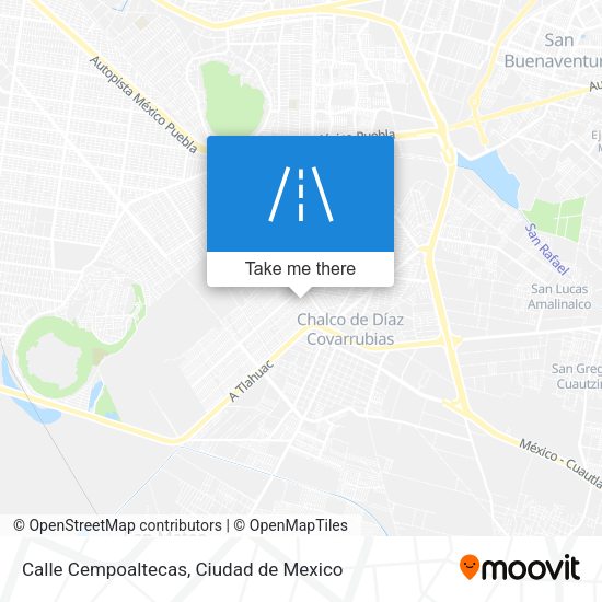 Calle Cempoaltecas map