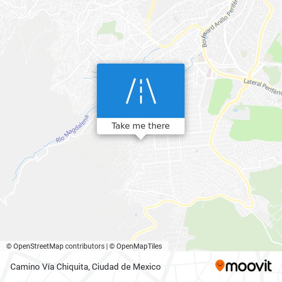 Camino Vía Chiquita map