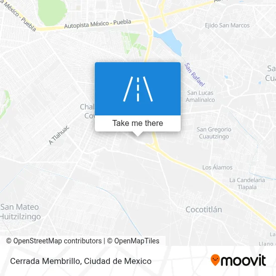 Cerrada Membrillo map