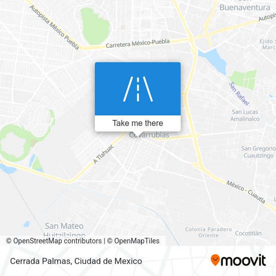 Cerrada Palmas map