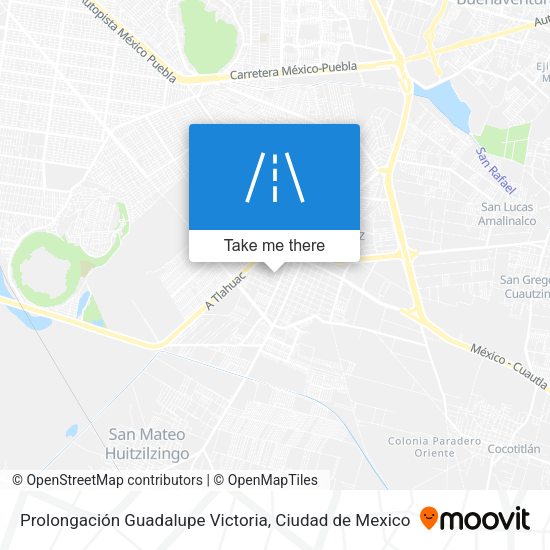 Prolongación Guadalupe Victoria map