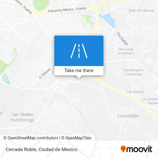 Cerrada Roble map