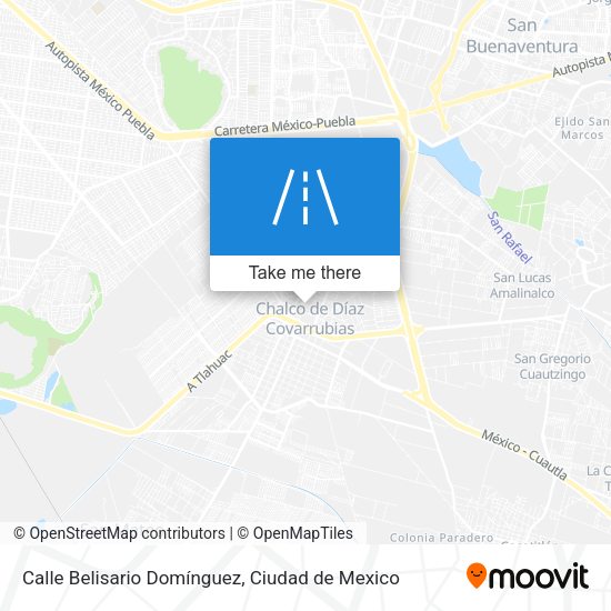 Calle Belisario Domínguez map