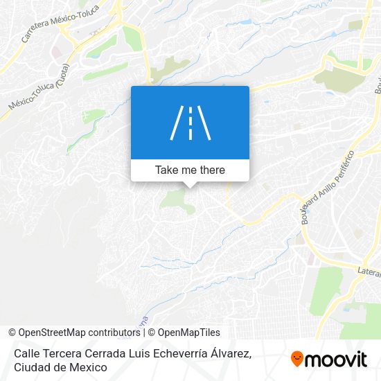 Calle Tercera Cerrada Luis Echeverría Álvarez map