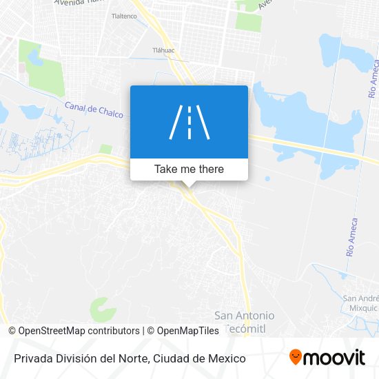 Mapa de Privada División del Norte