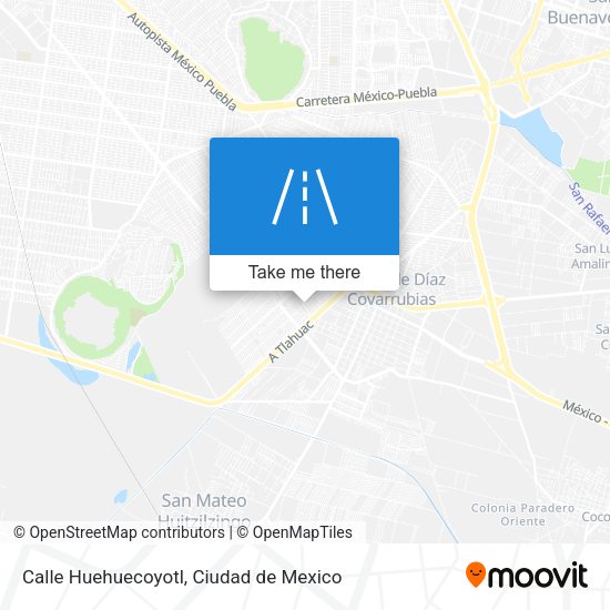 Mapa de Calle Huehuecoyotl