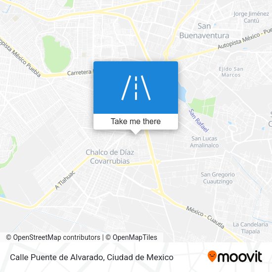 Mapa de Calle Puente de Alvarado