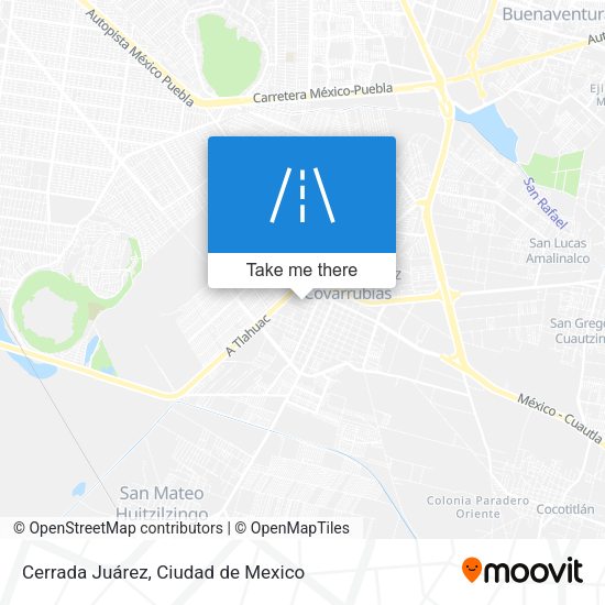 Cerrada Juárez map