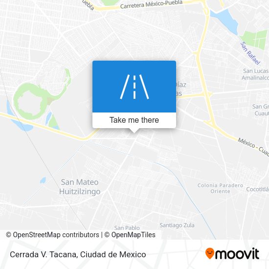 Cerrada V. Tacana map
