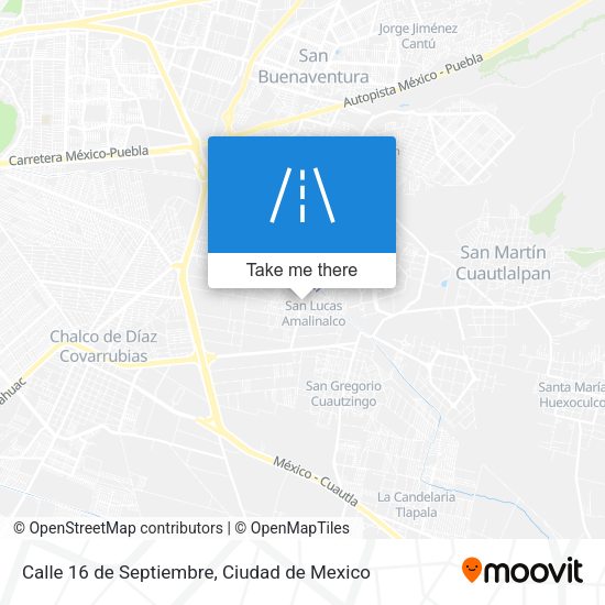 Calle 16 de Septiembre map