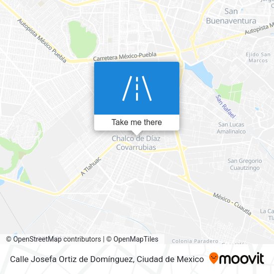 Calle Josefa Ortiz de Domínguez map