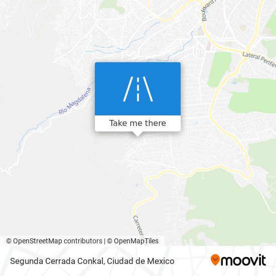 Segunda Cerrada Conkal map