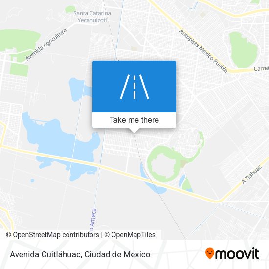 Avenida Cuitláhuac map