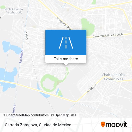 Cerrada Zaragoza map