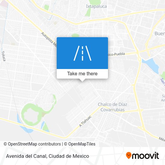 Mapa de Avenida del Canal