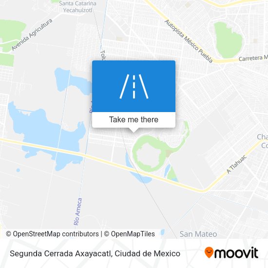 Segunda Cerrada Axayacatl map