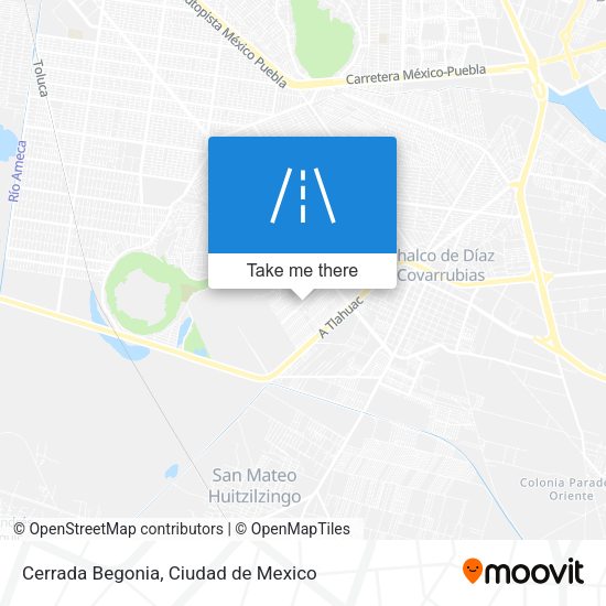 Mapa de Cerrada Begonia