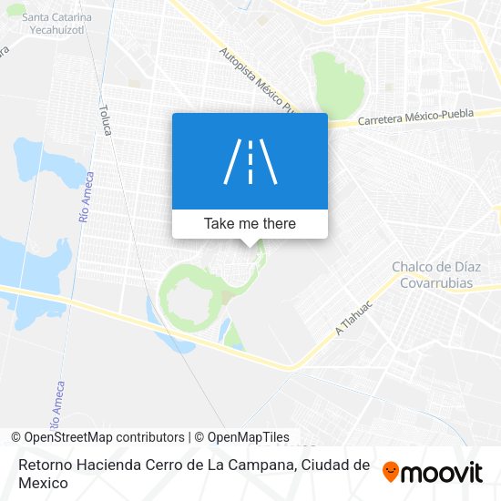 Retorno Hacienda Cerro de La Campana map