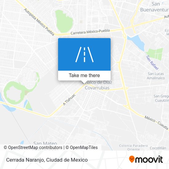 Mapa de Cerrada Naranjo