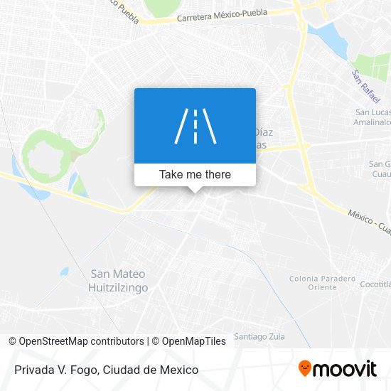 Mapa de Privada V. Fogo