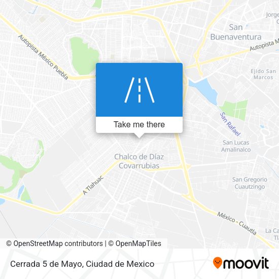 Mapa de Cerrada 5 de Mayo