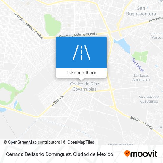 Cerrada Belisario Domínguez map