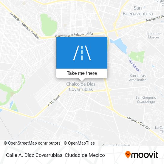 Mapa de Calle A. Díaz Covarrubias