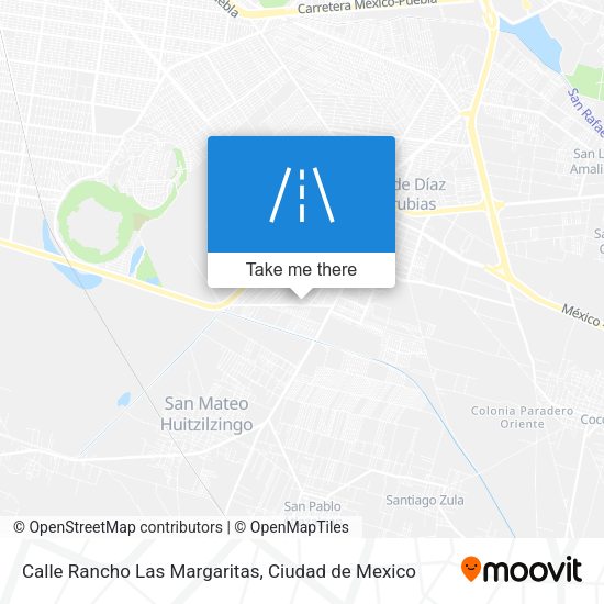 Mapa de Calle Rancho Las Margaritas