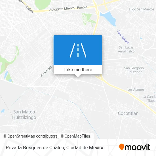 Privada Bosques de Chalco map