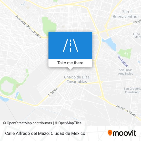 Mapa de Calle Alfredo del Mazo