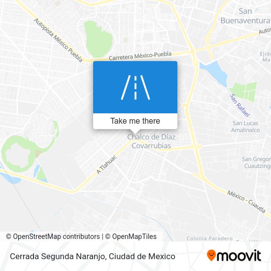 Mapa de Cerrada Segunda Naranjo