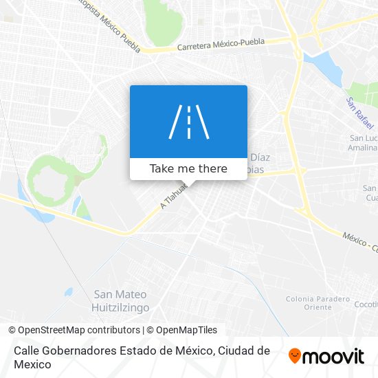 Calle Gobernadores Estado de México map