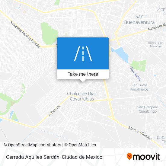 Cerrada Aquiles Serdán map