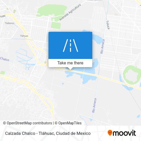 Mapa de Calzada Chalco - Tláhuac