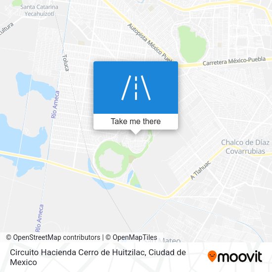 Circuito Hacienda Cerro de Huitzilac map