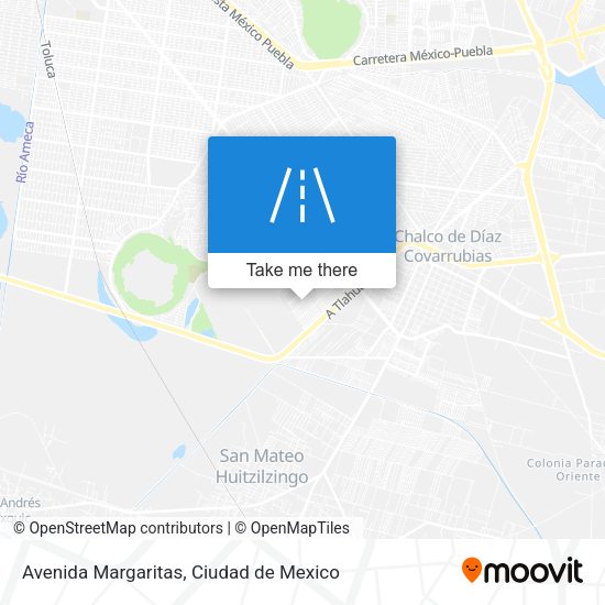 Avenida Margaritas map