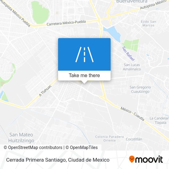 Mapa de Cerrada Primera Santiago