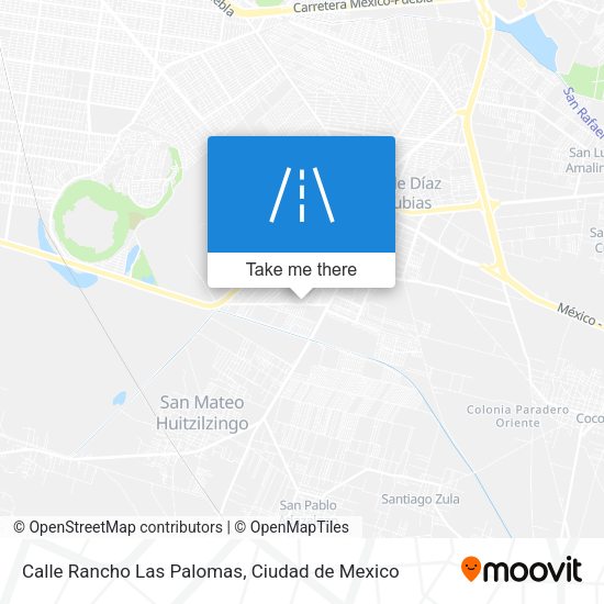 Mapa de Calle Rancho Las Palomas