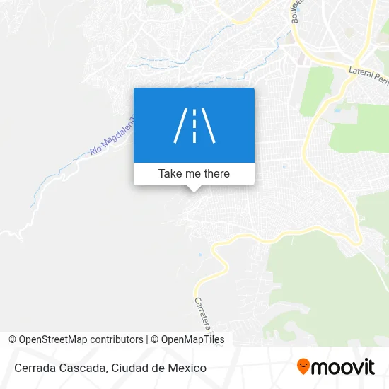 Cerrada Cascada map