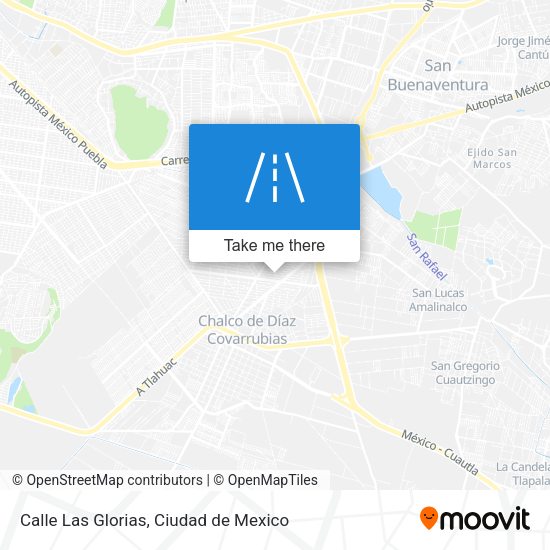 Calle Las Glorias map