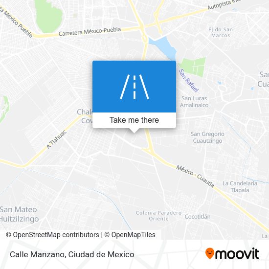 Calle Manzano map