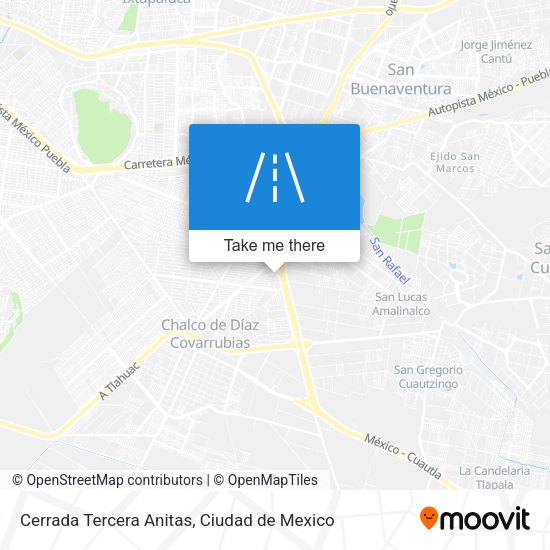 Mapa de Cerrada Tercera Anitas