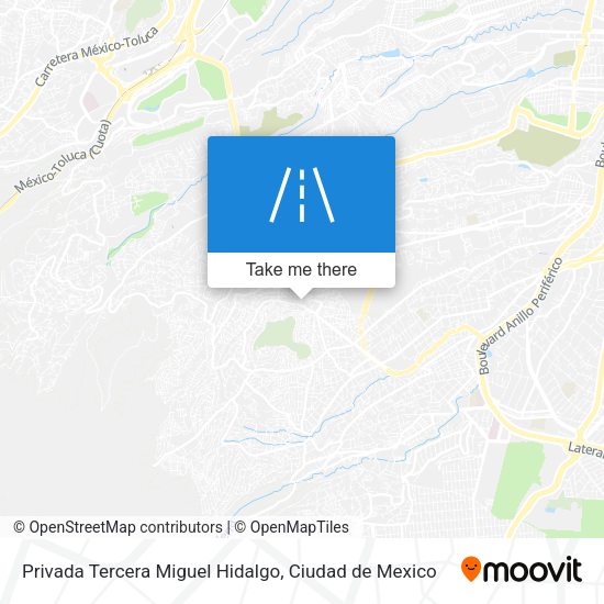 Privada Tercera Miguel Hidalgo map
